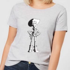 Image of Toy Story Sheriff Woody Womens T-Shirt - Grey - L