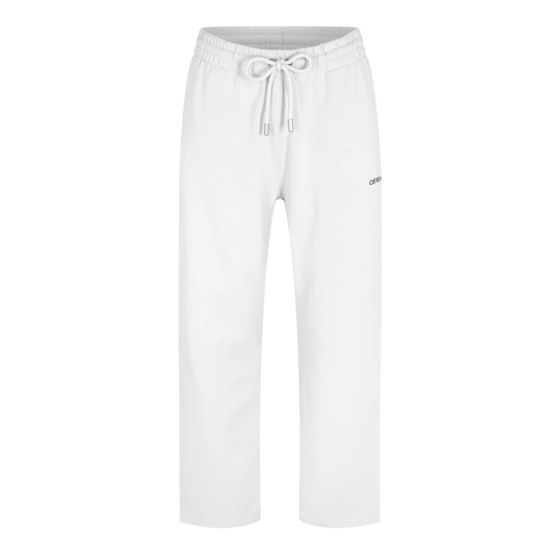 Image of Off White Mens Closed Hem Fleece Joggers Stone/Black male XS