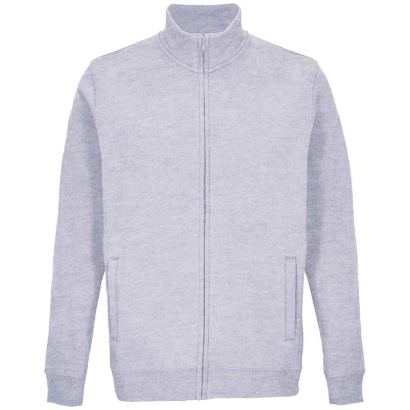 Image of SOL'S Mens Cooper Marl Full Zip Jacket in Grey Size: XS Grey Male XS
