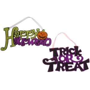 Image of Halloween Glitter Sign