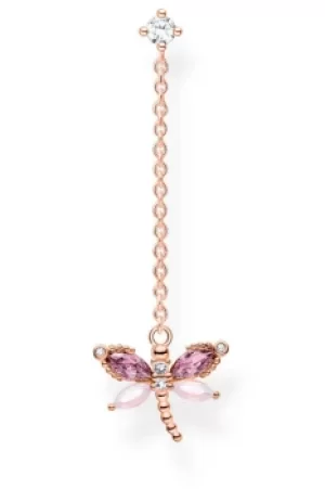 Image of Thomas Sabo Charm Club Charming Garden Rose Gold Stud Earrings H2187-321-7