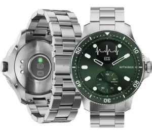 Image of WITHINGS ScanWatch Horizon - Green, Universal, Green,Silver/Grey