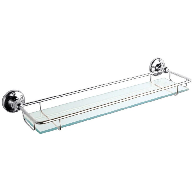 Image of nuie Traditional Gallery Shelf - Chrome, Silver LH305