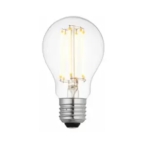 Image of Loops - LED Filament Lamp Bulb Dimmable 6W E27 gls LED Clear Glass 2700k Warm White