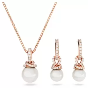 Image of Swarovski 5672835 Originally Necklace and Earrings Set Rose Jewellery
