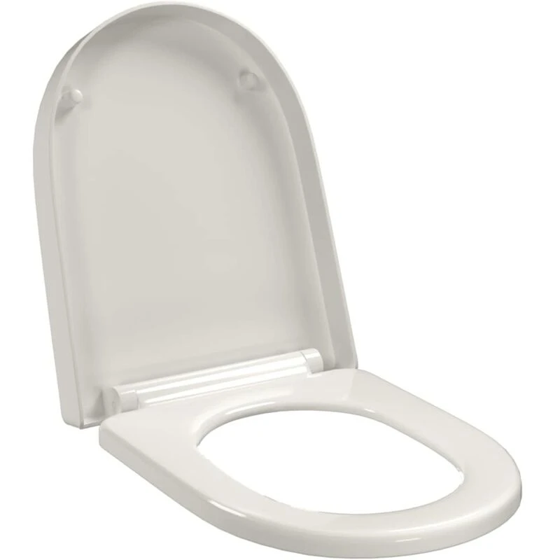 Image of VIDAXL Soft-close Toilet Seat with Quick-release Design White Square vidaXL 8718475940852