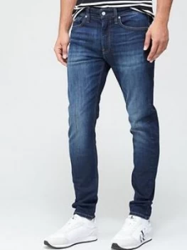 Image of Calvin Klein Jeans Slim Tapered Fit Jeans - Dark Blue