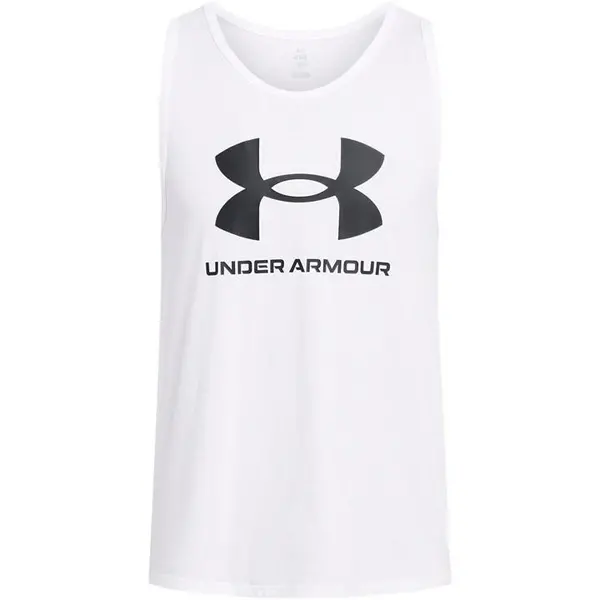 Image of Under Armour SPORTSTYLE LOGO TANK Tank Tops M White 56968501390