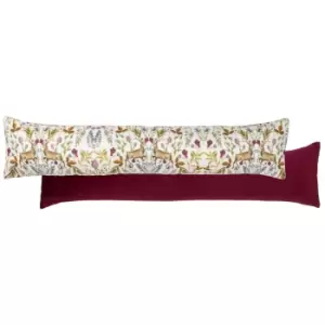 Image of Mirrored Stag Draught Excluder White