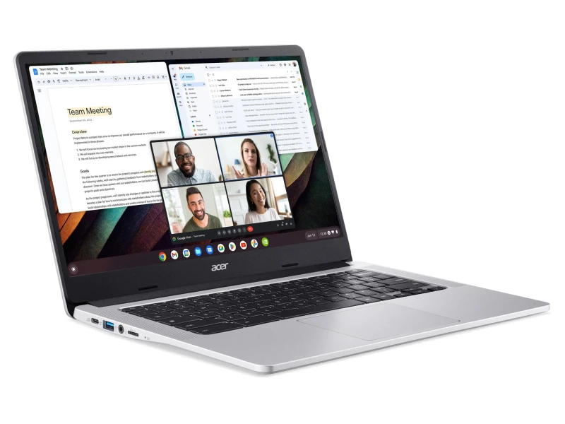 Image of Acer Chromebook CB314 N6000 8GB128GB 14 Full HD - Silver NX.KB5EK.003