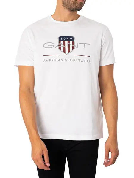 Image of Gant Archive Shield T-Shirt White M