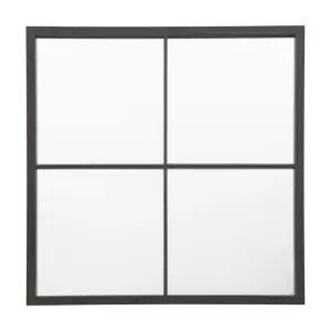 Image of Gallery Interiors Stafford Wall Mirror in Black / Small