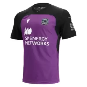 Image of Macron Glasgow Warriors Warm Up Top Mens - Purple