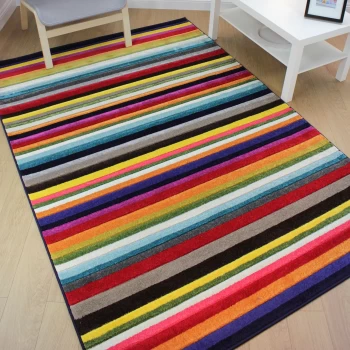 Image of Spectrum Tango Rug Navy / Yellow