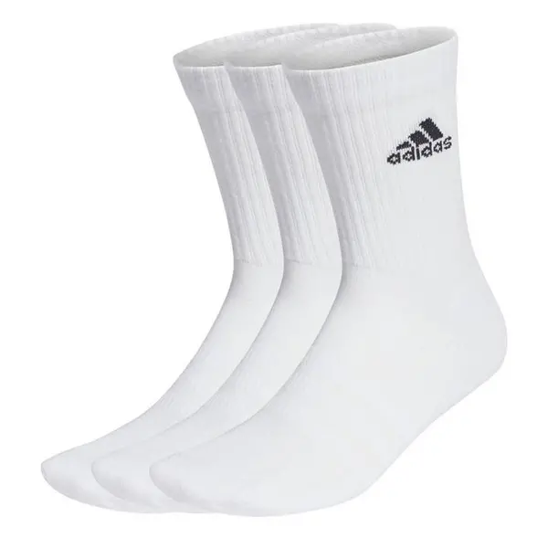 Image of adidas Junior Crew Socks 3 Pack 2-3.5 White 41248901030