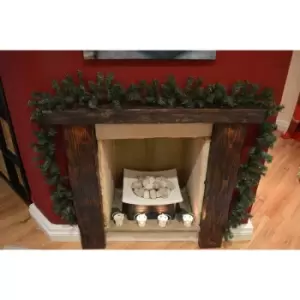 Image of 2.7m (9ft) x 20cm Canadian Pine Christmas Garland Plain Green