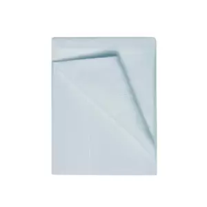 Image of Egyptian Cotton 400 Thread Count Single Flat Sheet Duck Egg