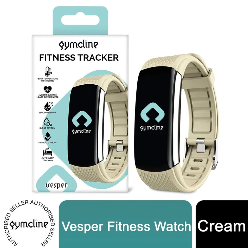 Image of Gymcline Gymcline Vesper Fitness Tracker with Body Temperature Monitoring, Cream