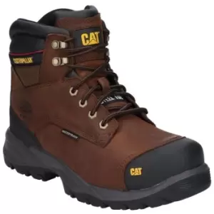 Image of Caterpillar Mens Spiro Lace Up Waterproof Safety Boot (9 UK) (Dark Brown) - Dark Brown