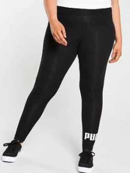 Image of Puma Essential Logo Leggings Plus - Black