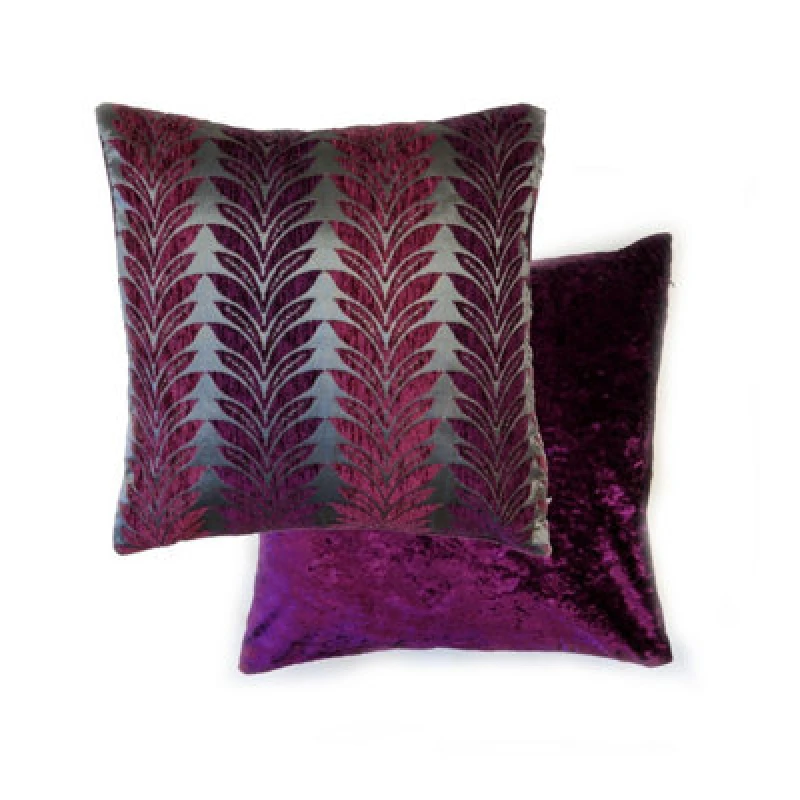 Image of Trellis Cushion Cover In Plum Purple