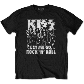 Image of KISS - Let Me Go Unisex Medium T-Shirt - Black