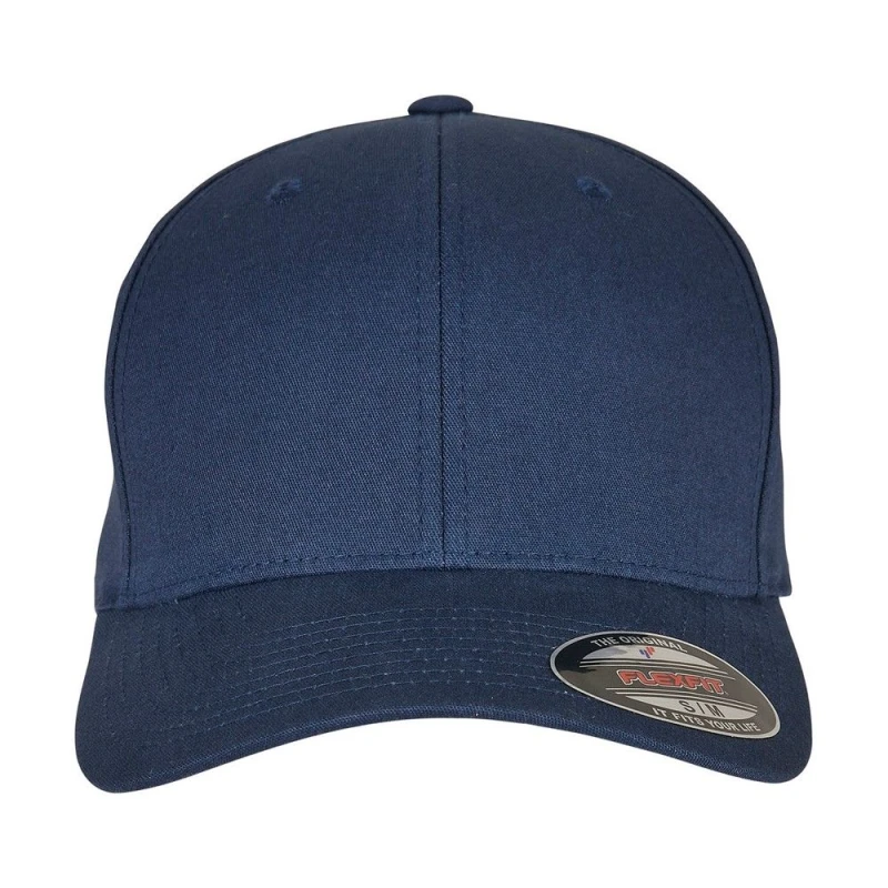 Image of Flexfit Flexfit Men Cotton Twill Baseball Cap in Navy Size: X-Large Navy XL Male 5063425808557
