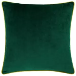 Image of Meridian Velvet Cushion Emerald/Moss, Emerald/Moss / 55 x 55cm / Polyester Filled