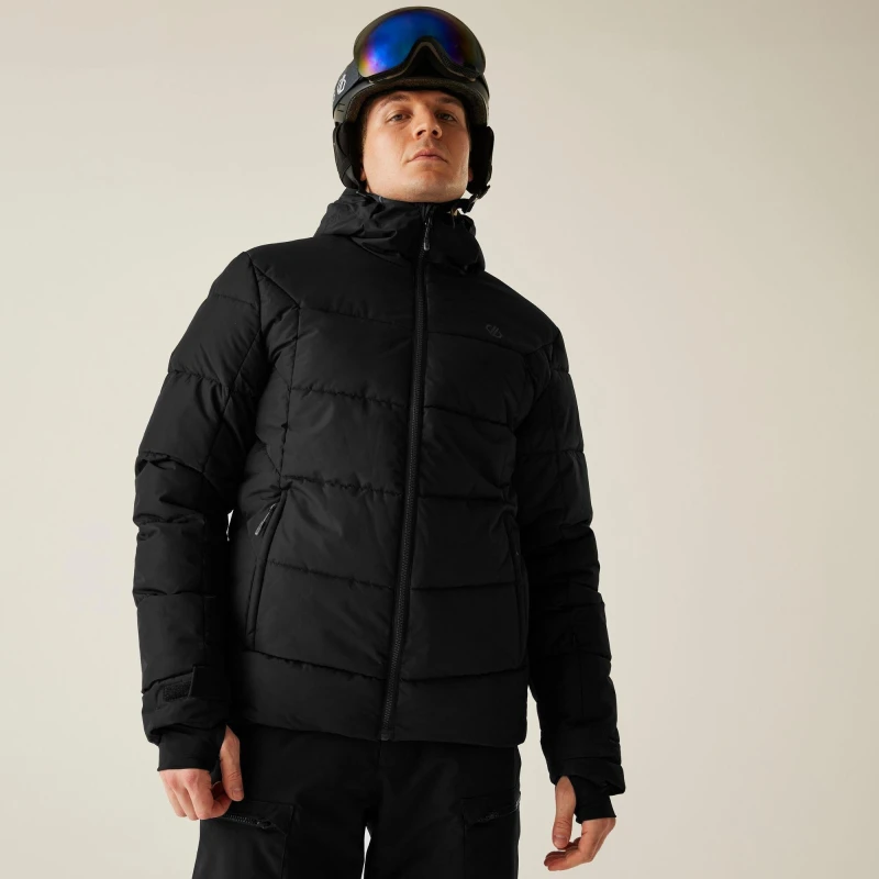 Image of Dare 2b Dare 2b Men Camber Waterproof Breathable Insulated Skiing Jacket in Jet Black Size: X-Large Jet Black XL Male 5063516186199