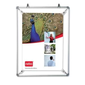 Image of Nobo A1 Spring Frame Poster Holder; Signage Display or Wall Notice