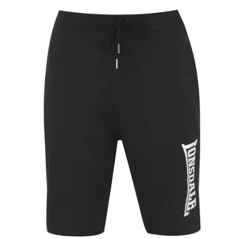 Image of Lonsdale Japan Fleece Shorts Mens - Black