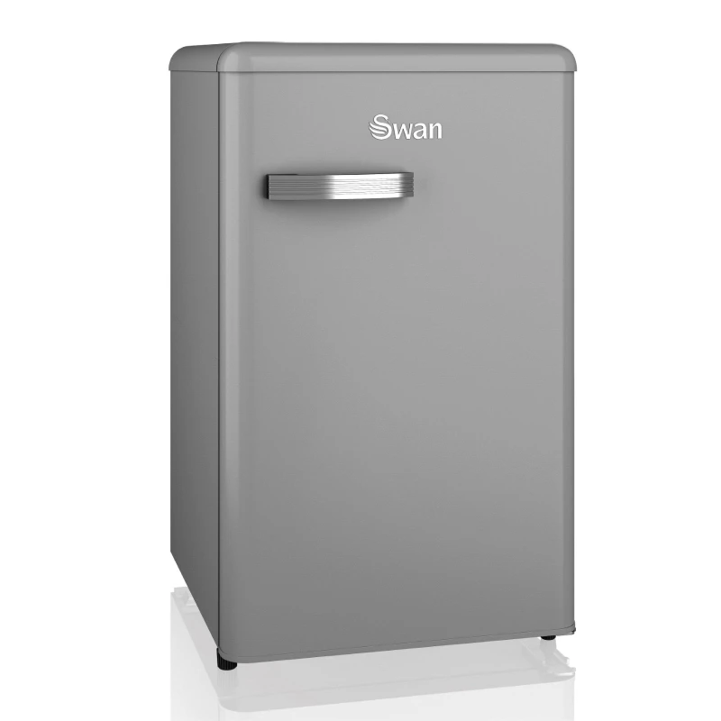 Image of Swan Sr11035Grne Retro Grey Under Counter Fridge 90L Grey WI47N Unisex
