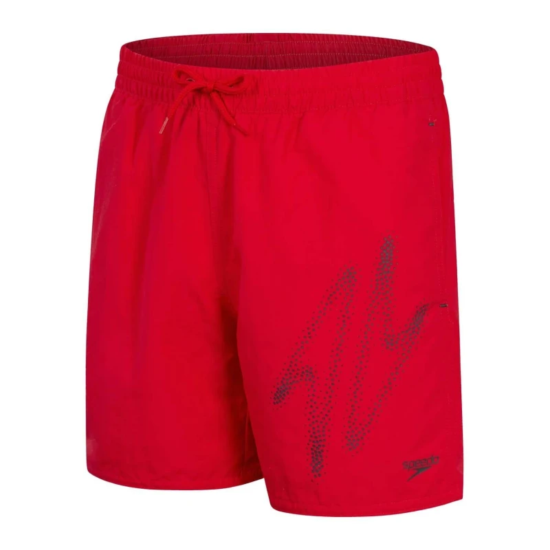 Image of Speedo Hype Boom 15" Swim Shorts - Red Red 9 - 10 Years