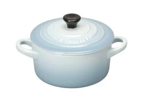 Image of Le Creuset Stoneware Petite Round Casserole Coastal Blue