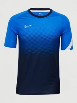 Image of Nike Academy Gx Short Sleeved Tee - Blue