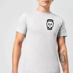 Image of Skull Current Mood Mens T-Shirt - Grey - M - Grey
