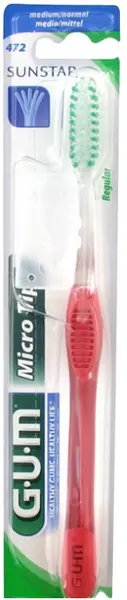 Image of Gum Micro Tip Regular Medium Toothbrush