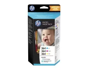 Image of HP 364 Tri Colour Ink Cartridge