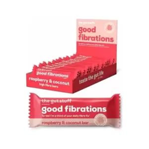 Image of The Gut Stuff Good Fibrations Raspberry & Coconut Bar - 35g x 12 - 702496