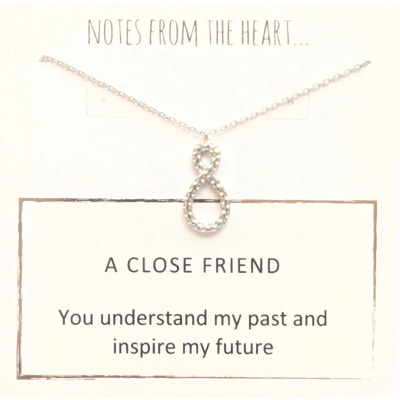 Image of Notes From The Heart NFTH A CLOSE FRIEND Silver unisex one size