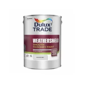 Image of Dulux Trade Weathershield Smooth Masonry Paint - Frosted Grey - 5L - Frosted Grey