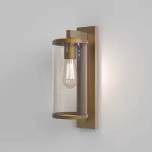 Image of Pimlico Outdoor Wall Light Antique Brass IP23, E27