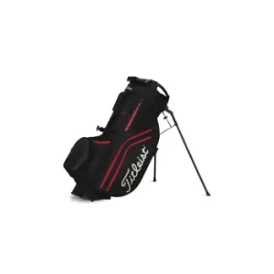 Image of Titleist HYBRID 14 Golf Bag - BLACK/BLACK/RED