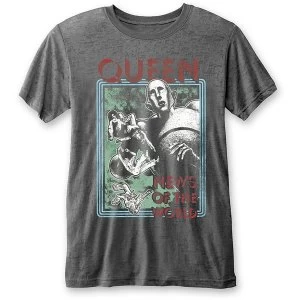 Image of Queen - News of the World Unisex Large T-Shirt - Grey