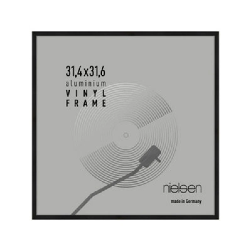 Image of Nielsen Vinyl 12" LP Record Album Display Frame, Aluminium, 32x33cm Jet Black