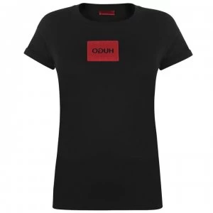 Image of Hugo Boss Dennja Logo T-Shirt Black Size L Women