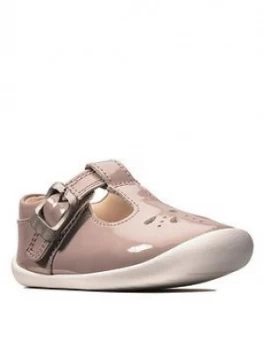 Image of Clarks Girls Roamer Star Pre Walker Shoe, Pink, Size 2 Younger