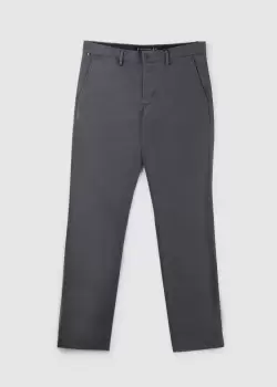 Image of Tommy Hilfiger Mens Core Denton 1985 Pima Cotton Chinos Trousers In Grey