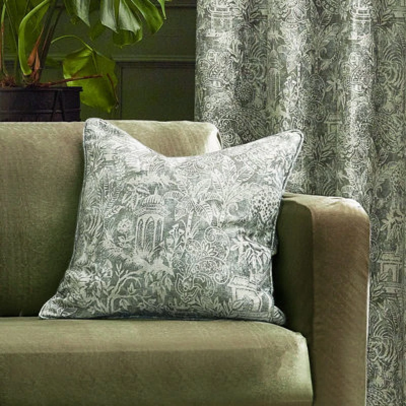 Image of Bengal Cushion Sage, Sage / 50 x 50cm / Polyester Filled