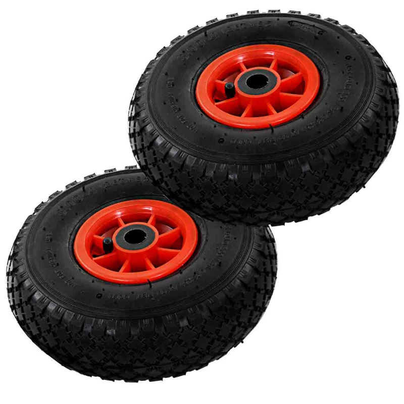 Image of VIDAXL Sack Truck Wheels 2 pcs Rubber 3.00-4 (245x82) Vidaxl 8718475616177